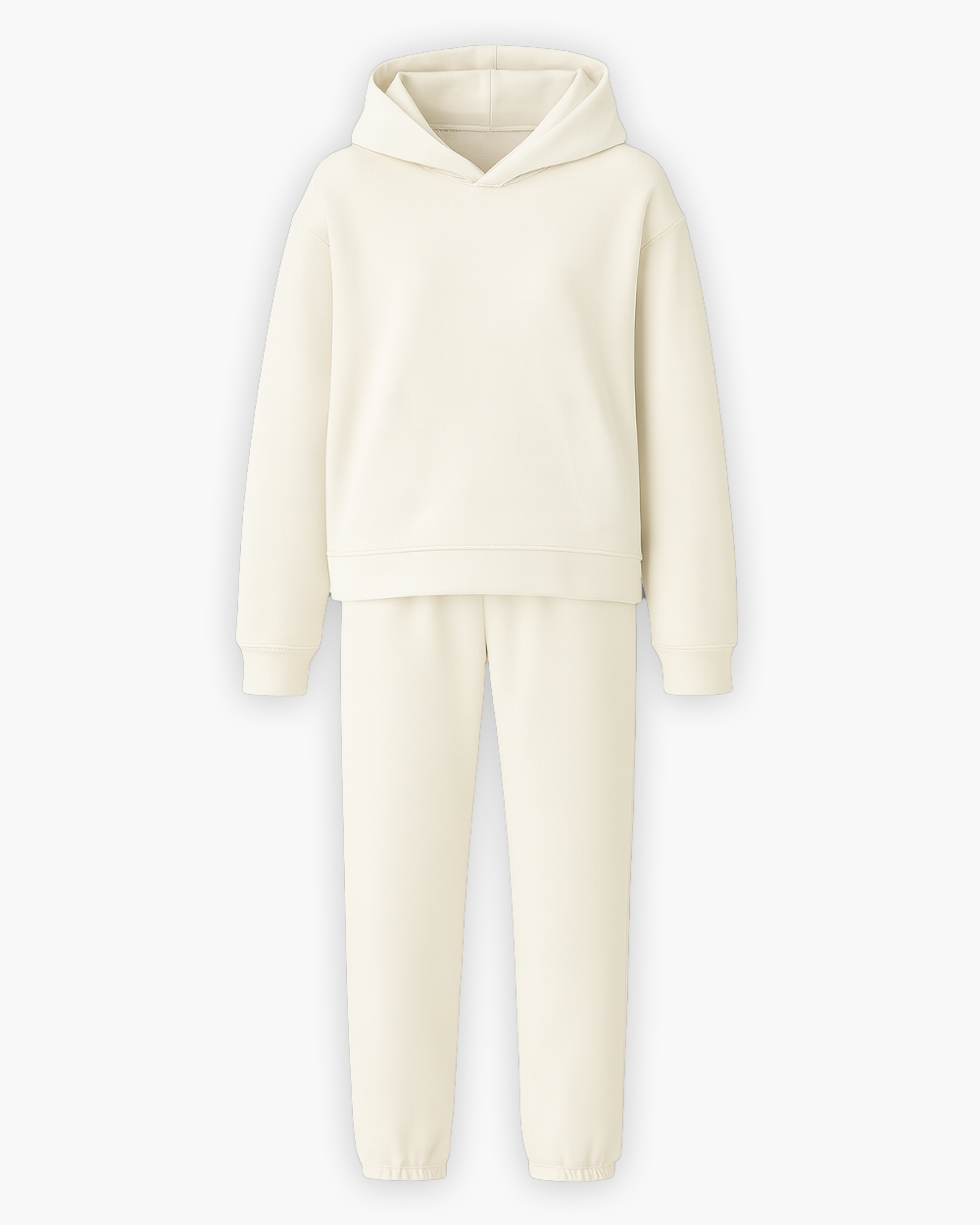 Lockerer Jogginganzug mit Kapuze und Bündchen