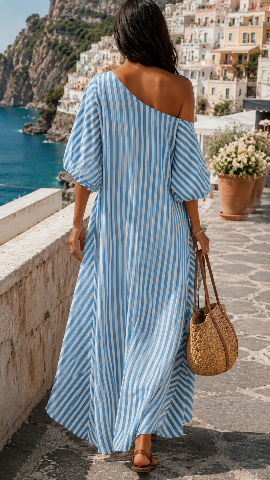 Zara | Elegantes, Fließendes & Asymmetrisches Maxikleid 1