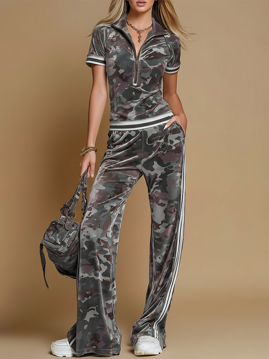 Zelara | Bequemes, Stilvolles & Militärisch Inspiriertes Damen Zweiteiliges Set 1