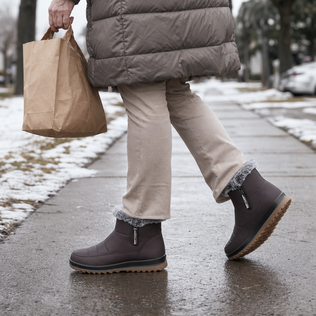 Warmalia | Waterproof Slip-On Snow Boots – Dry Socks and Steady Steps