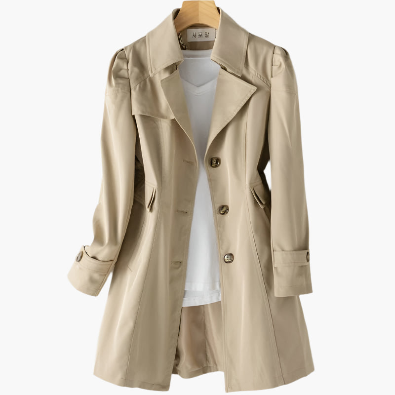 Mira | Stilvoller und langer Damen Trenchcoat