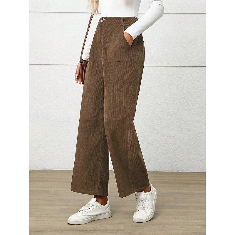 Simone | Wide-Leg Pants – High-Waist Style for Everyday Comfort