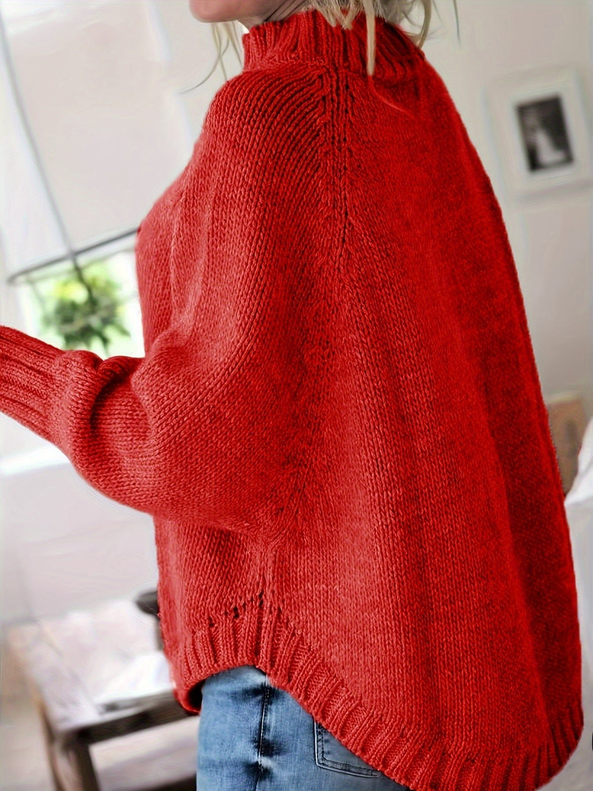 Corinna | Grober Rollkragen-Kabelstrickpullover für Frauen