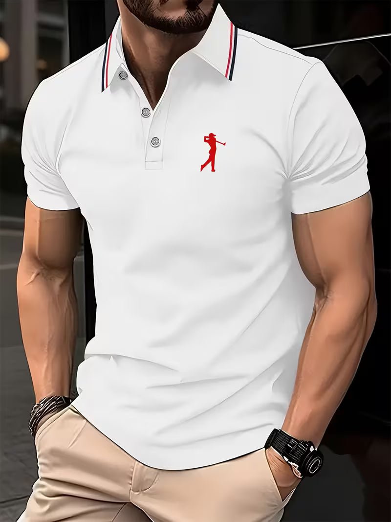 Arnold | Golf Polo-Shirt – Kurzarm mit Print für Männer