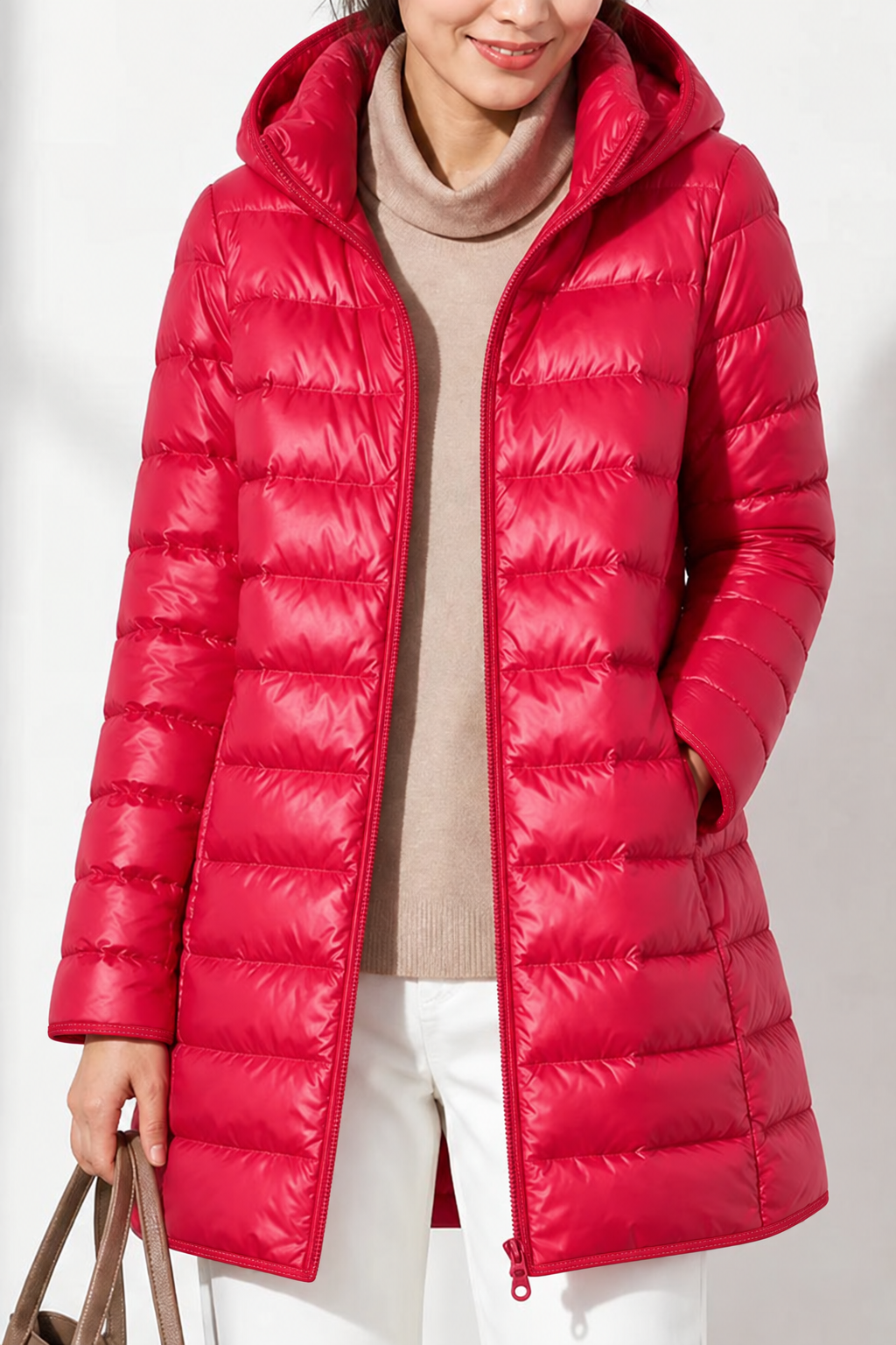 Featherlyte | Packable Puffer Jacket met Afneembare Kap