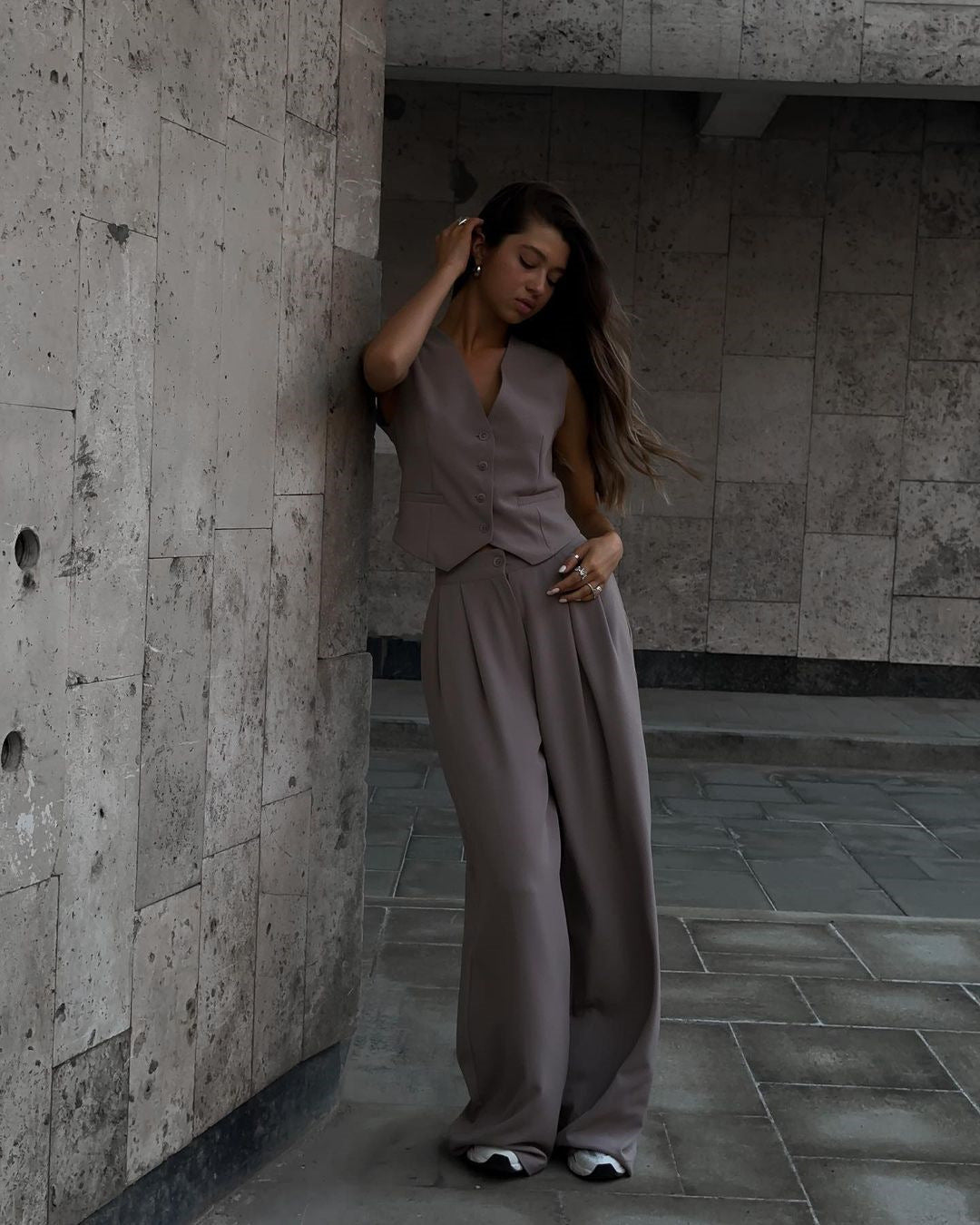 Sandra | Schickes und bequemes Hosenanzug Zweiteiler Set