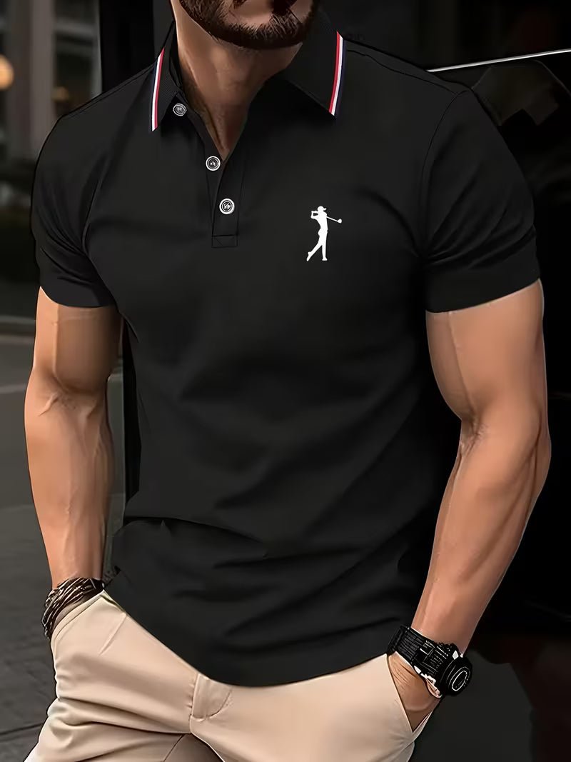 Arnold | Golf Polo-Shirt – Kurzarm mit Print für Männer