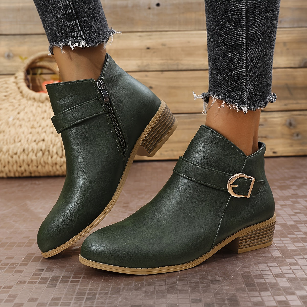 Johanna | Stilvolle Chelsea Stiefeletten mit Schnallendetail