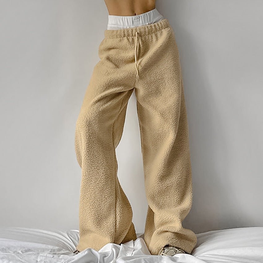 WW | Wide-Leg Fleece Pants for Women – Comfortable Relaxed Fit