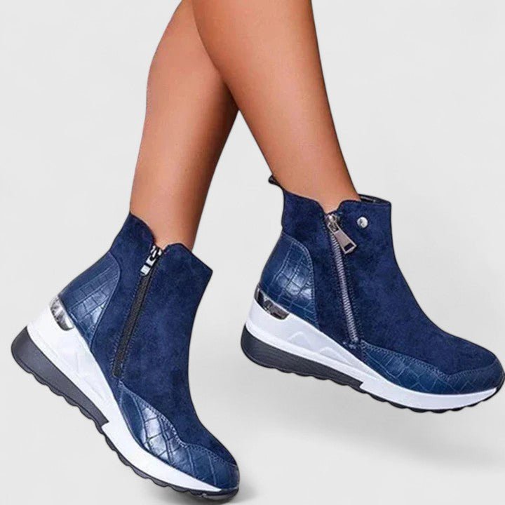 Julia | Elegante und stützende Orthopädische Keilabsatz-Stiefeletten