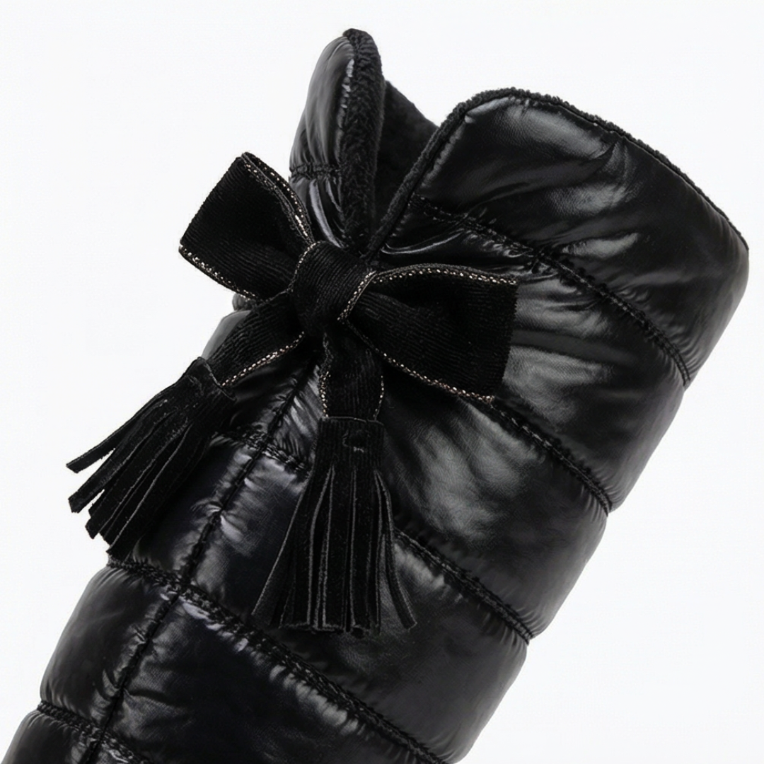 Velura | Fleecegefütterte Überknie Stiefel für Damen
