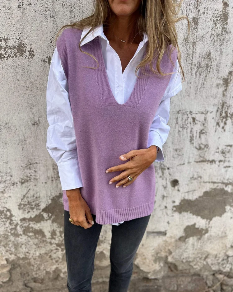 Helena | Klassische und Vielseitige Strickweste