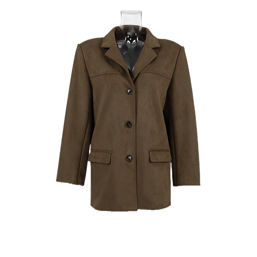 Doreen | Luxuriöser und Weiche Textur Wildleder Blazer