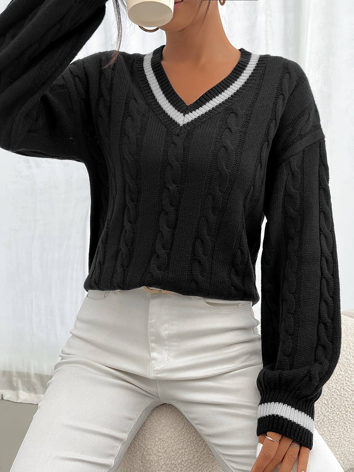 Camryn | Cable-Knit Sweater – Timeless Comfort for Women