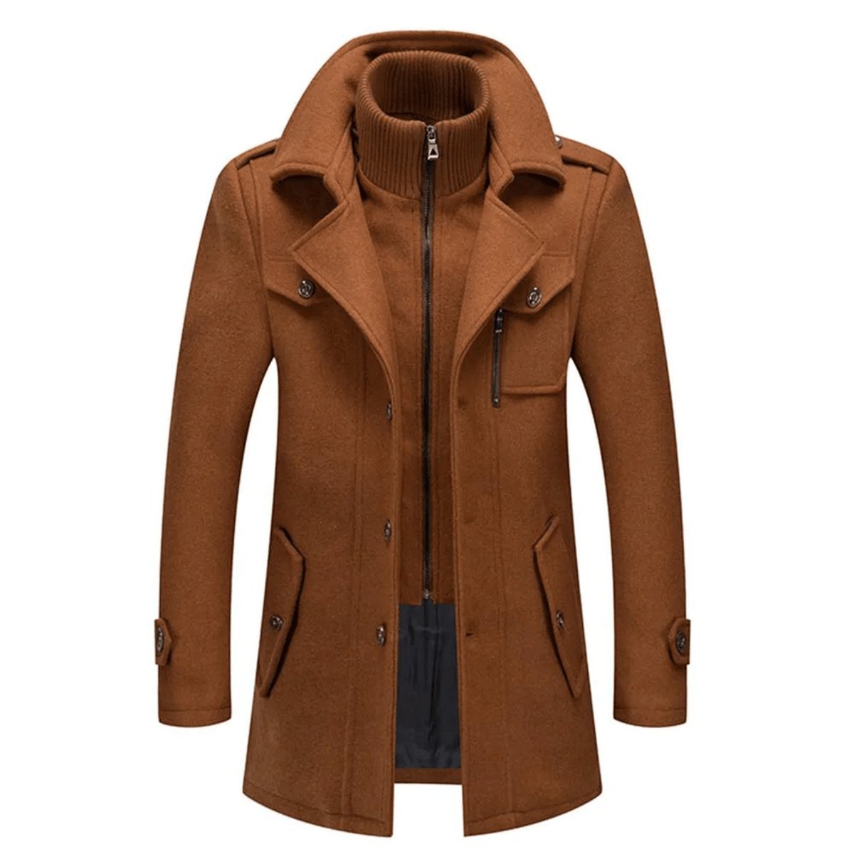 Lukas | Wool Coat – Slim Fit Winter Style for Men