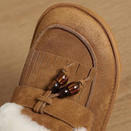 Marsett | Shearling Suede Loafers für Frauen – Bequeme Winterstiefel