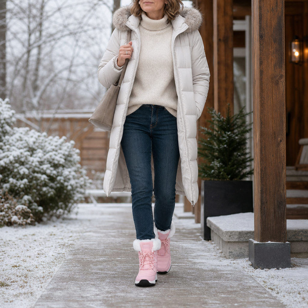 Cozywalk | Fleece-Lined Snow Boots – Warm and Non-Slip for Women
