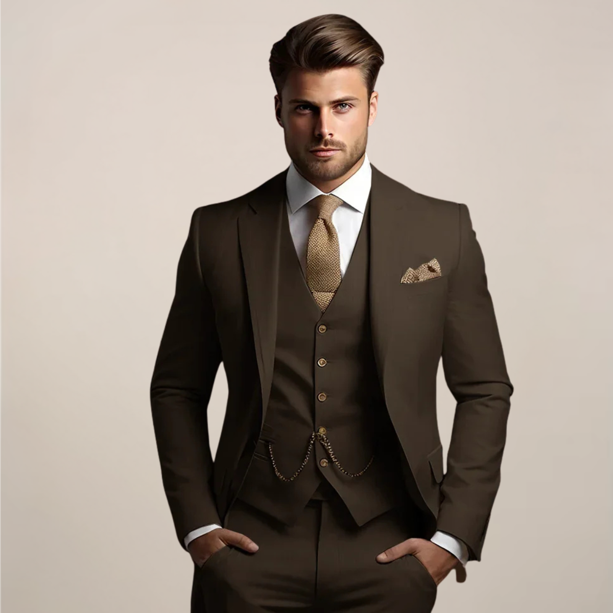 Georg | Spring Formal Three-Piece Suit for Men