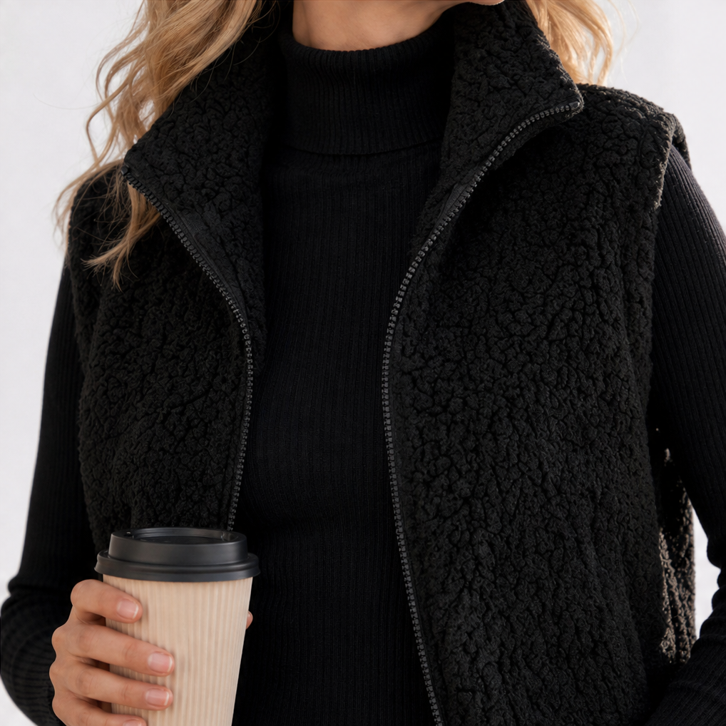 Wearbella | Stand Collar Thermal Puffer Vest voor Dames