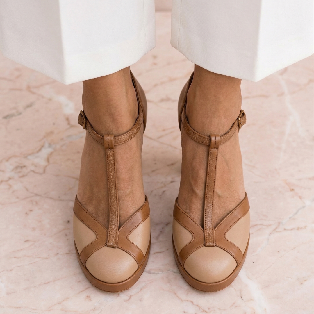Nadia | Geschlossene Absatzschuhe – Eleganter Retro-Stil für Frauen