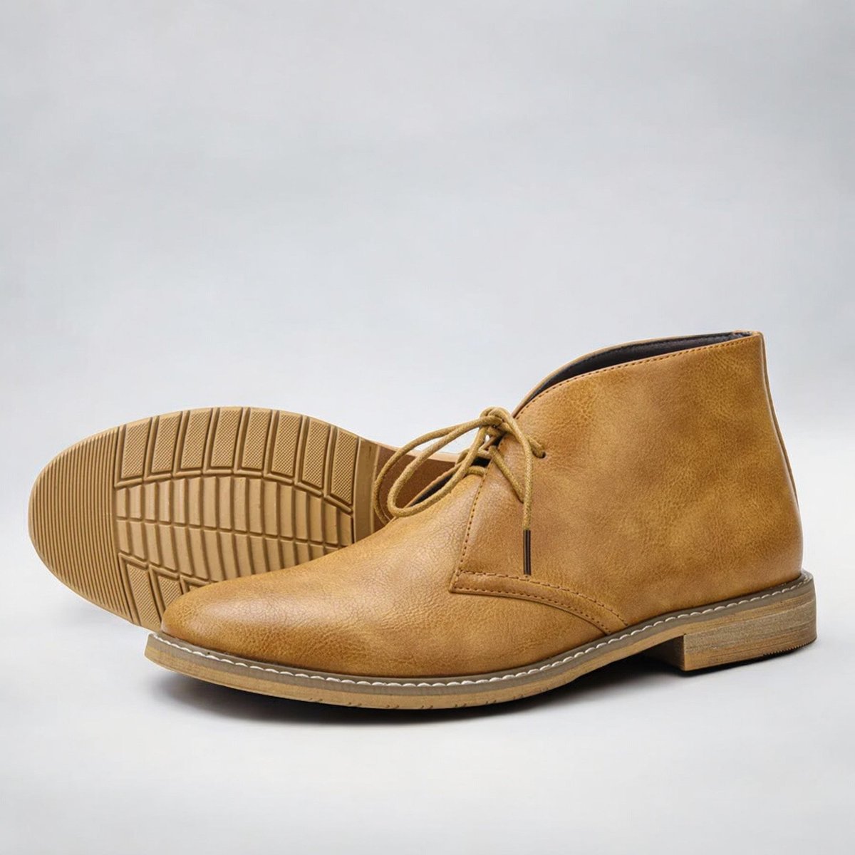 Matthias | Elegant und bequem Leder Herren Chukka Stiefel