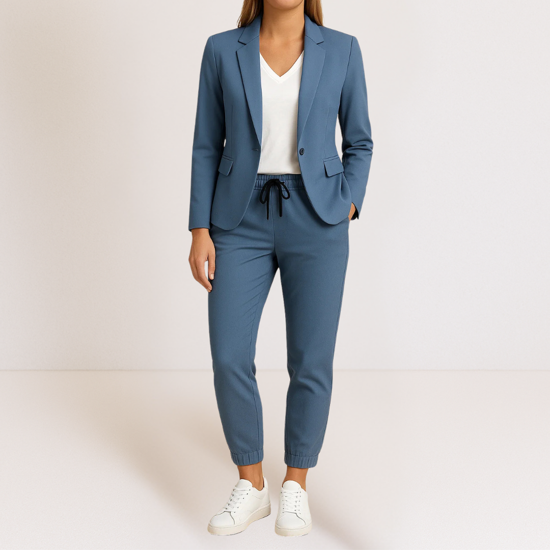 Livia | Modernes Damen Blazer und Jogger Set
