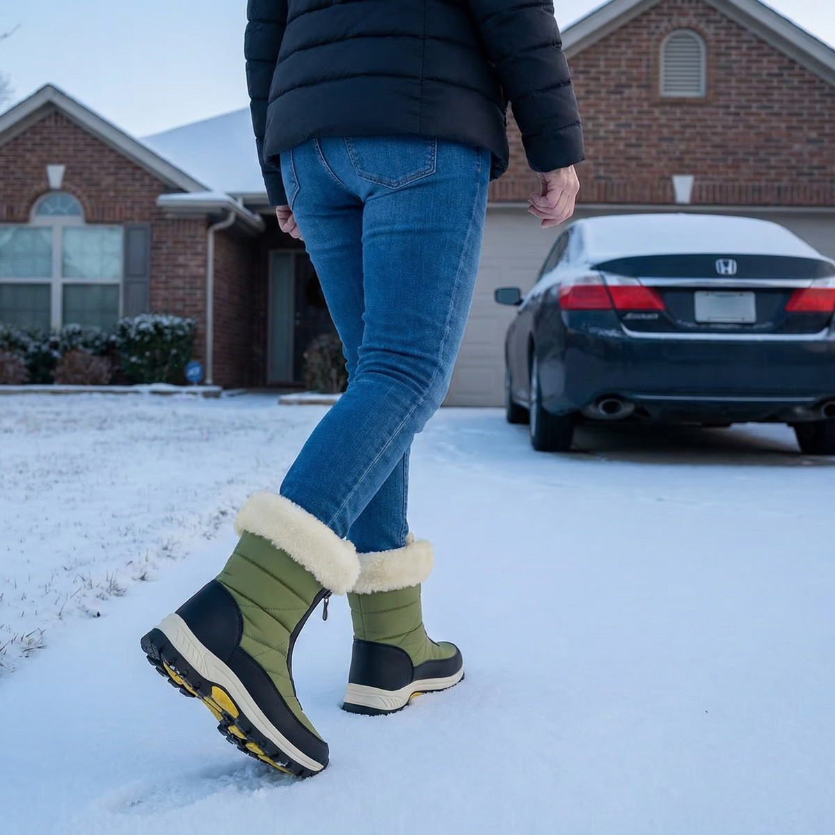 Frostara | Waterproof Winter Boots mit Kunstfellfutter