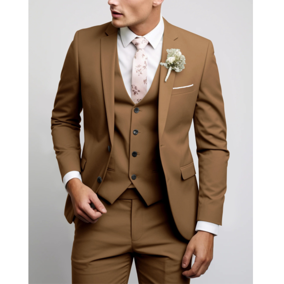 Brax | Wedding Guest Suit – Slim Fit 3-Piece Set for Men