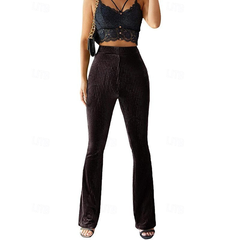 Soleil | High-Waist Flared Pants – Effortlessly Chic Style for Women