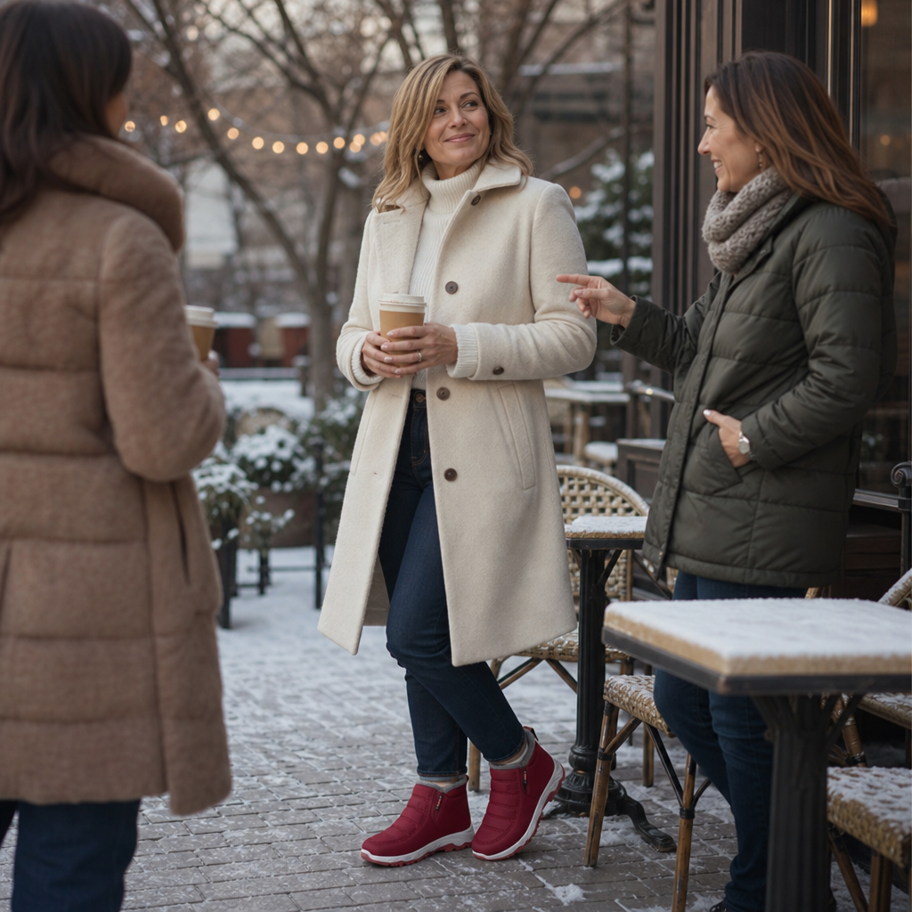 Frostella | Fur-Lined Ankle Boots – Cozy Winter Style for Women