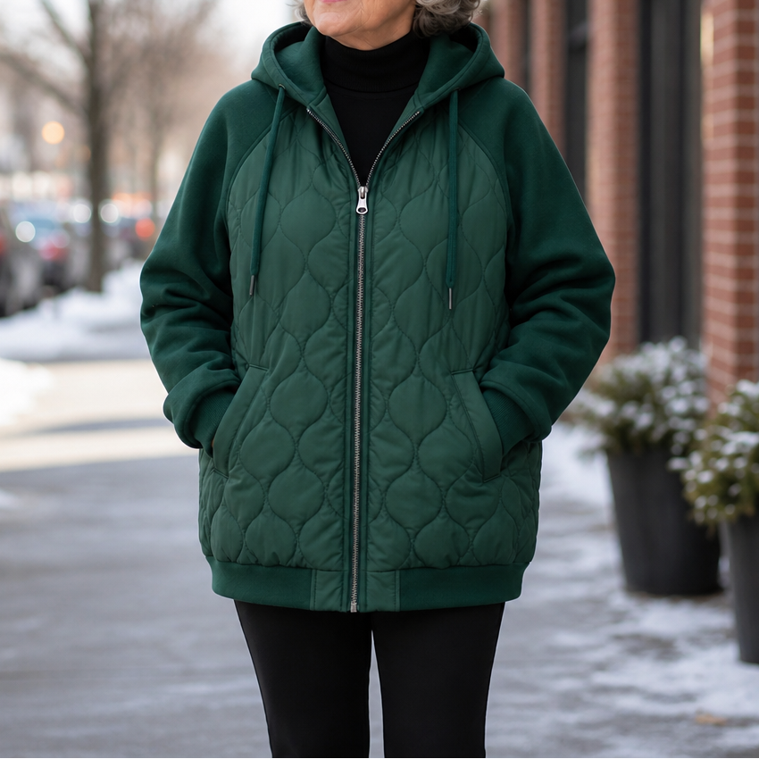 Wearbella | Quilted Hooded Puffer Jacket – Warm en Stijlvol voor Koude Dagen