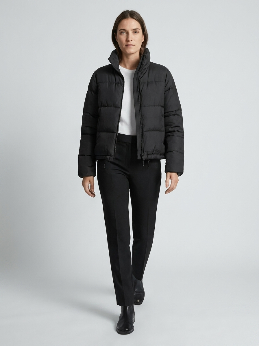Velora | Puffer Jacket – Stylish Stand Collar for Women