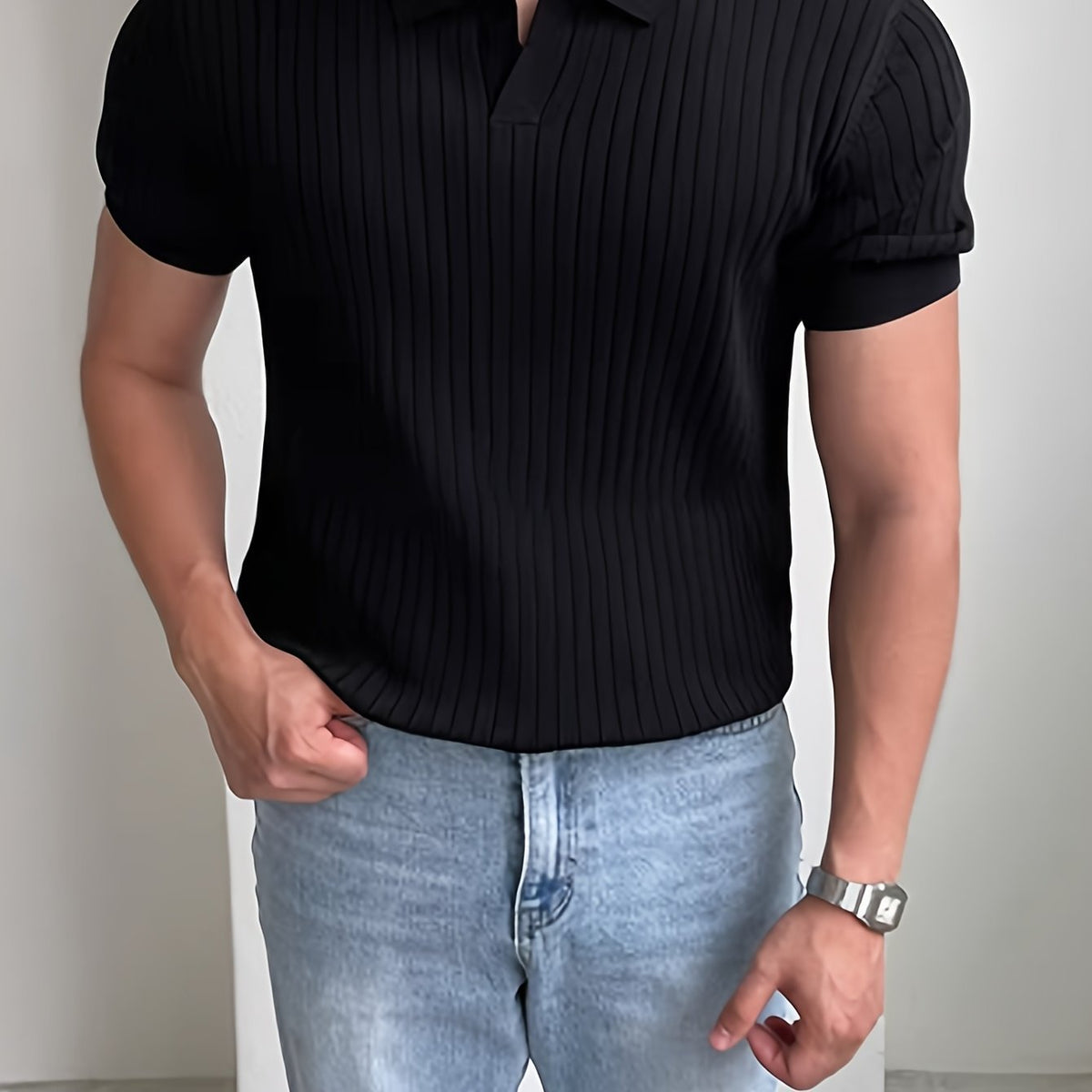 Cameron | Polohemd – Refined Textured Design für Elegantes Tragen
