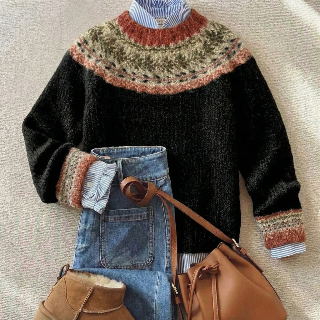 Eleanor | Klassischer Strickpullover – Nordisch Inspiriert für Frauen