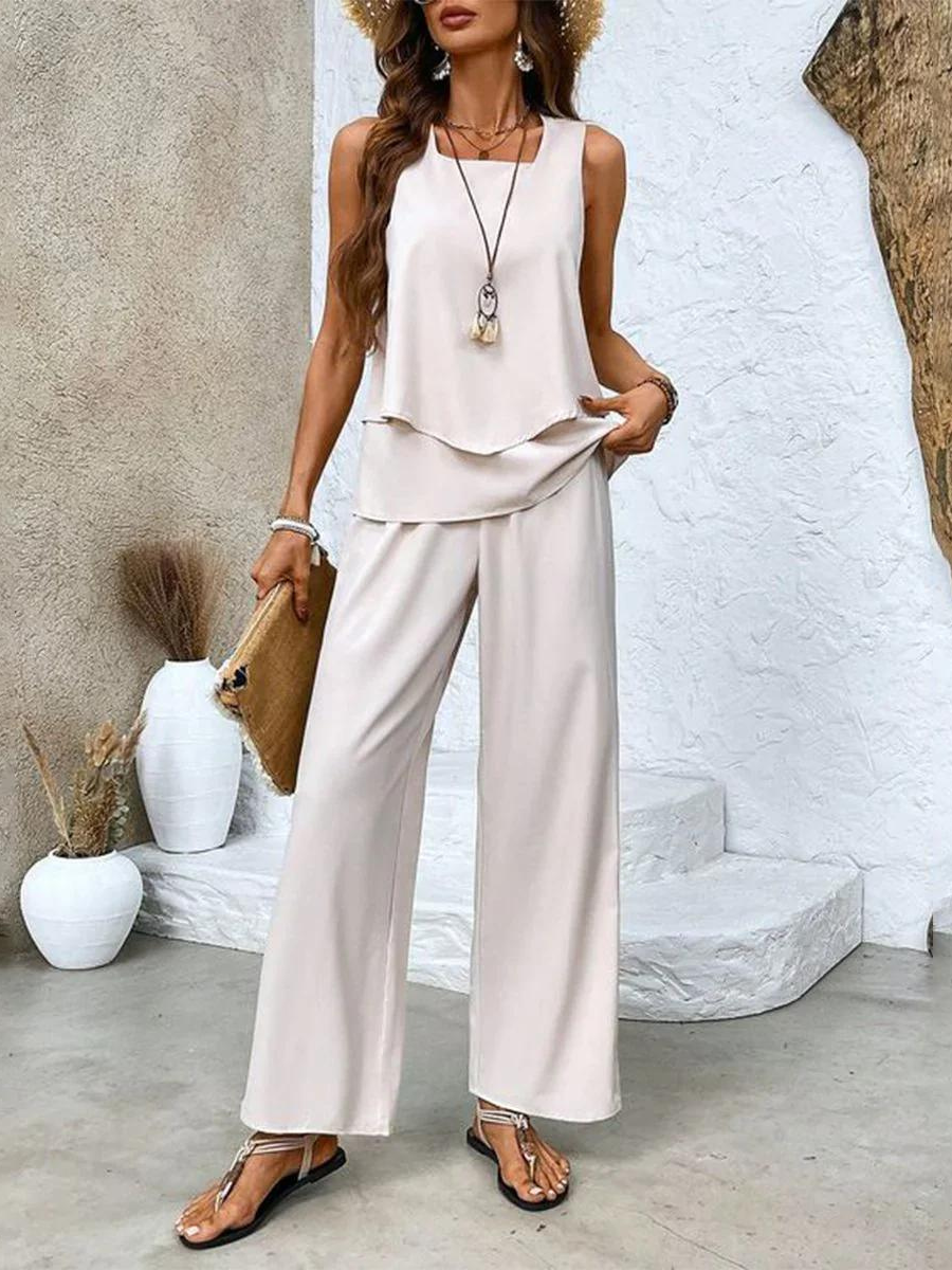 Emilia | Luftiges und elegantes Damen Sommer Zweiteiler Set