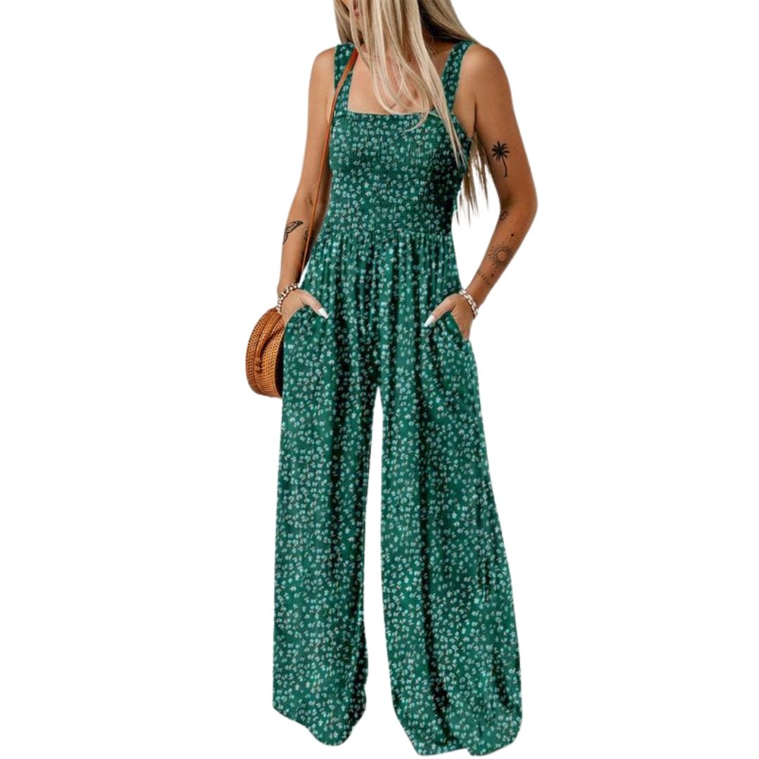 Ursula | Frühlings-Jumpsuit – Elegante Blumenmuster für Damen