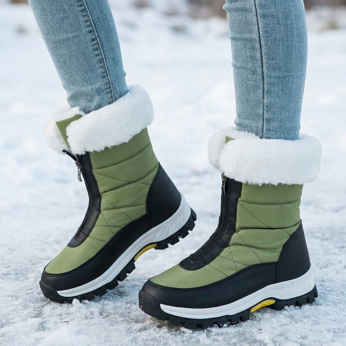 Frostara | Waterproof Winter Boots mit Kunstfellfutter