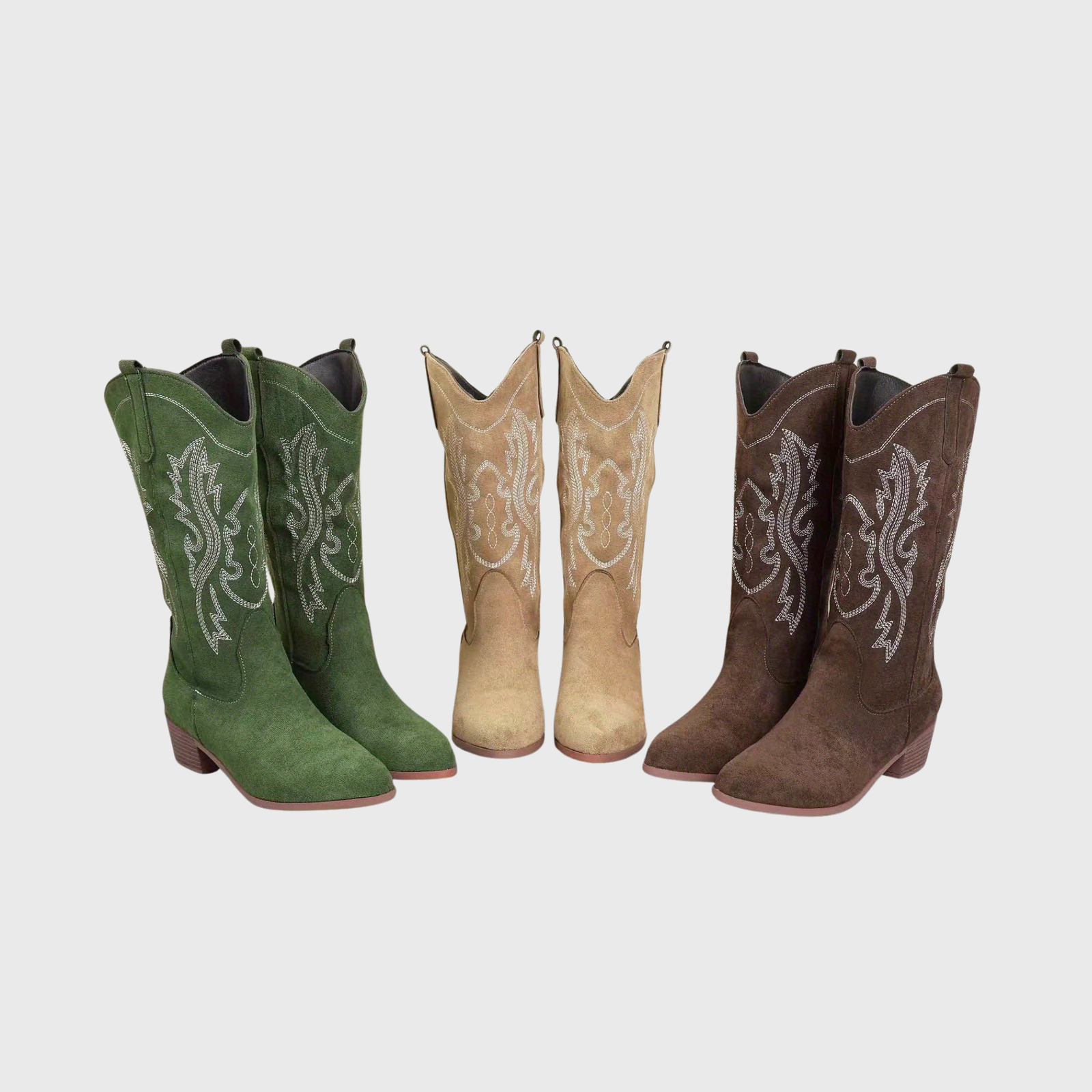 Sarah | Stilvolle und elegante breite Waden Cowboystiefel