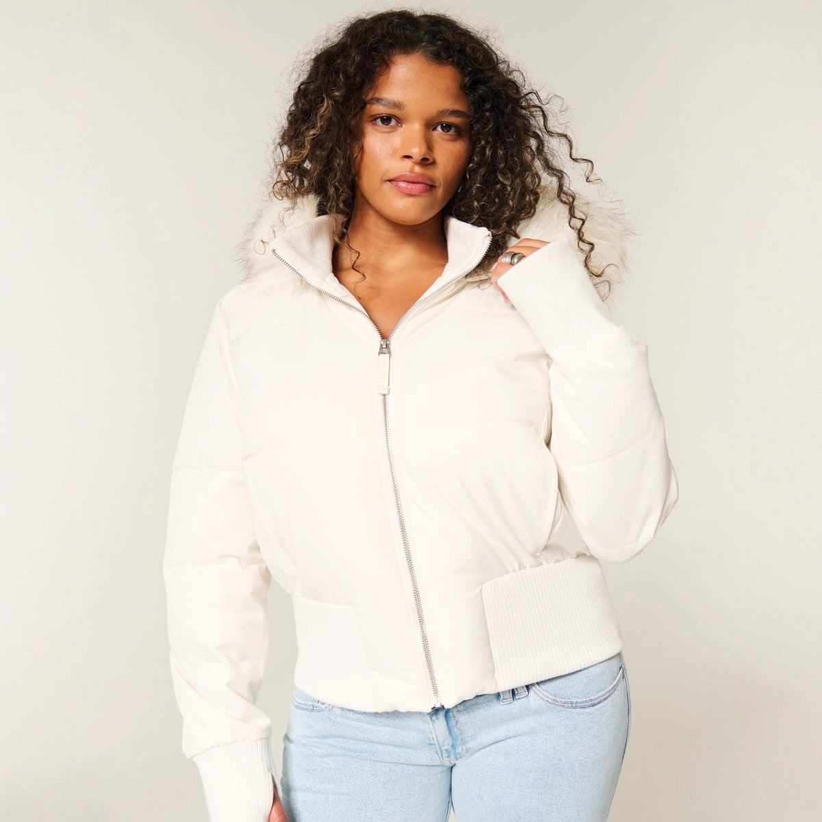 Nora | Gewatteerde Winterjacke mit abnehmbarer Kapuze