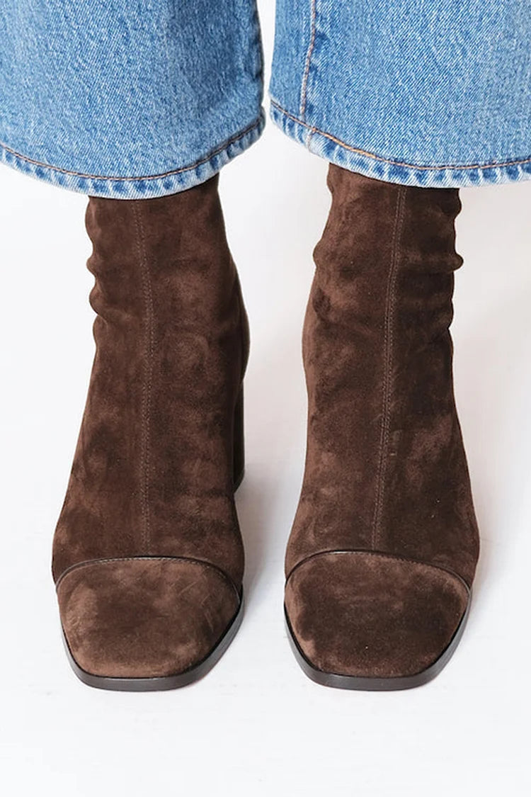 Matilda | Bequem Stiefeletten mit eckiger Schuhspitze