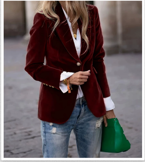 Amelia | Luxuriöser und Komfortabel Damen Samt Blazer