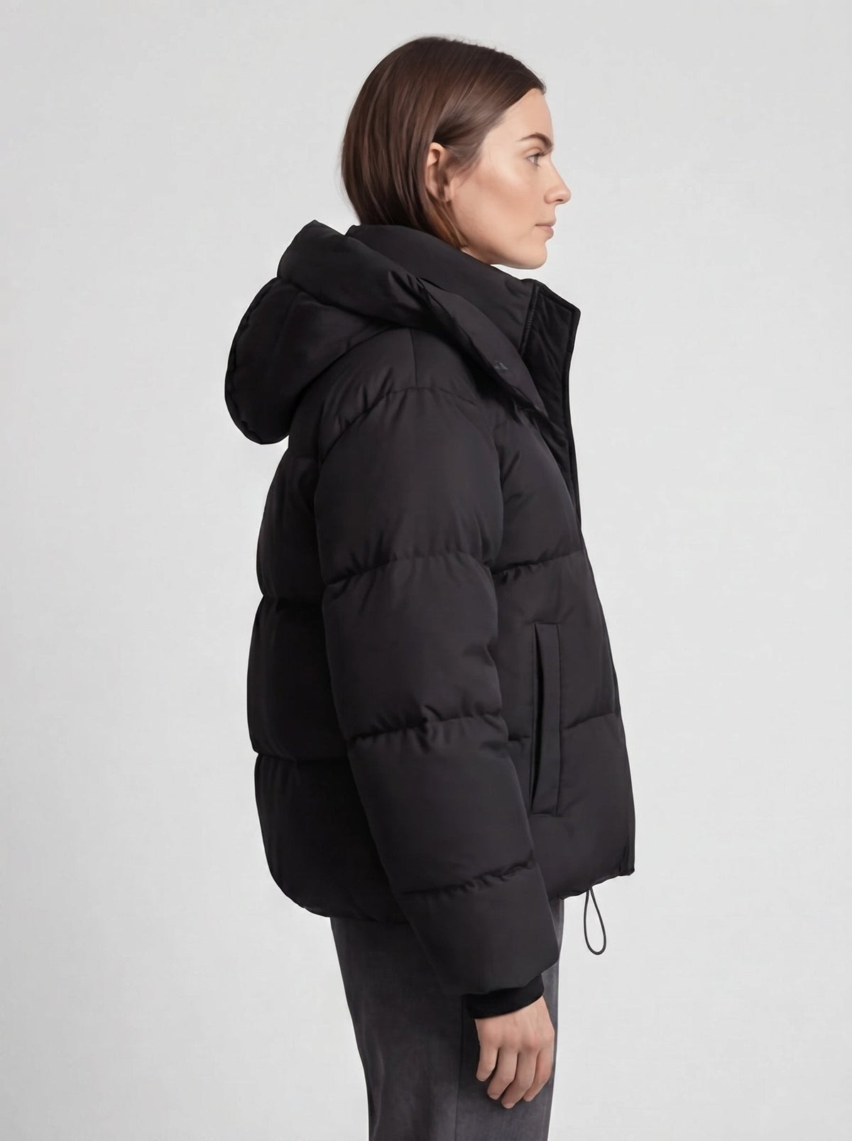 Nova | Oversized Puffer Jacket – Hooded Design for Women