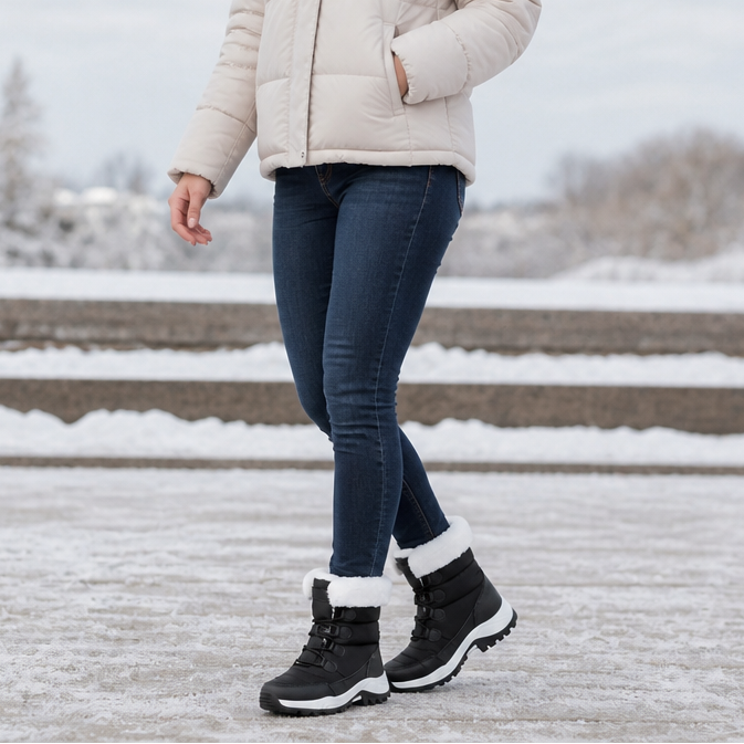 Cozywalk | Fleece-Lined Snow Boots – Warm and Non-Slip for Women