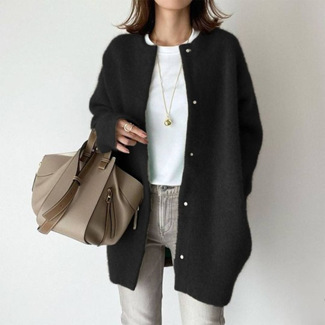 Elysia | Designer Wool Coat – Stylish Mid-Length Design for Women