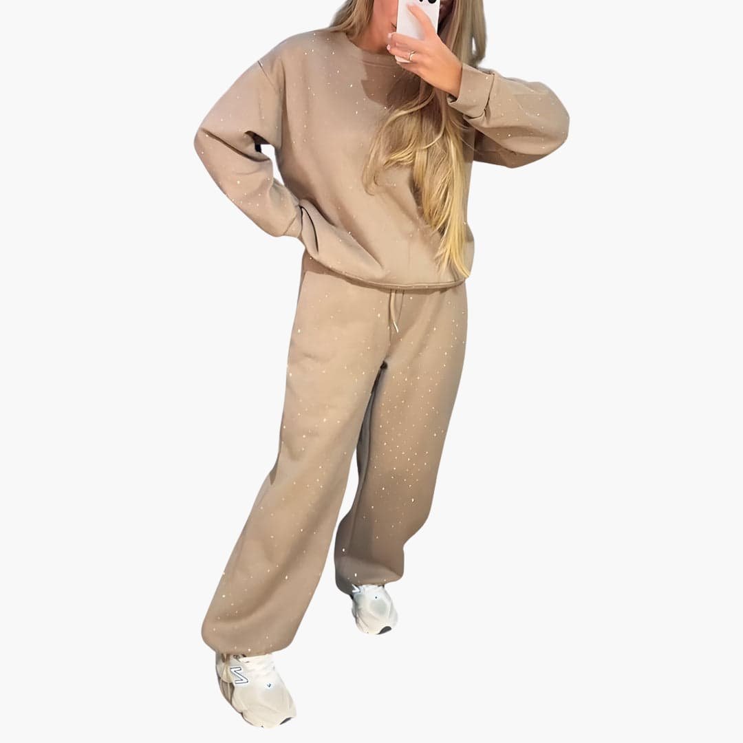 Lunara | Lounge Set – Stylish Diamond Print for Women