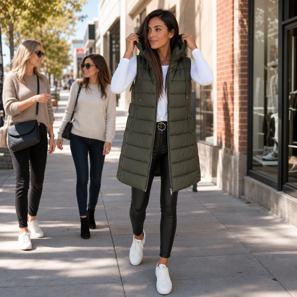 Wearbella | Longline Puffer Vest – Warm en Casual Damesstijl