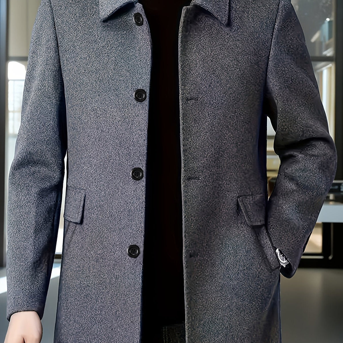 Gerard | Überziehmantel – Eleganter Single-Breasted Stil für Männer
