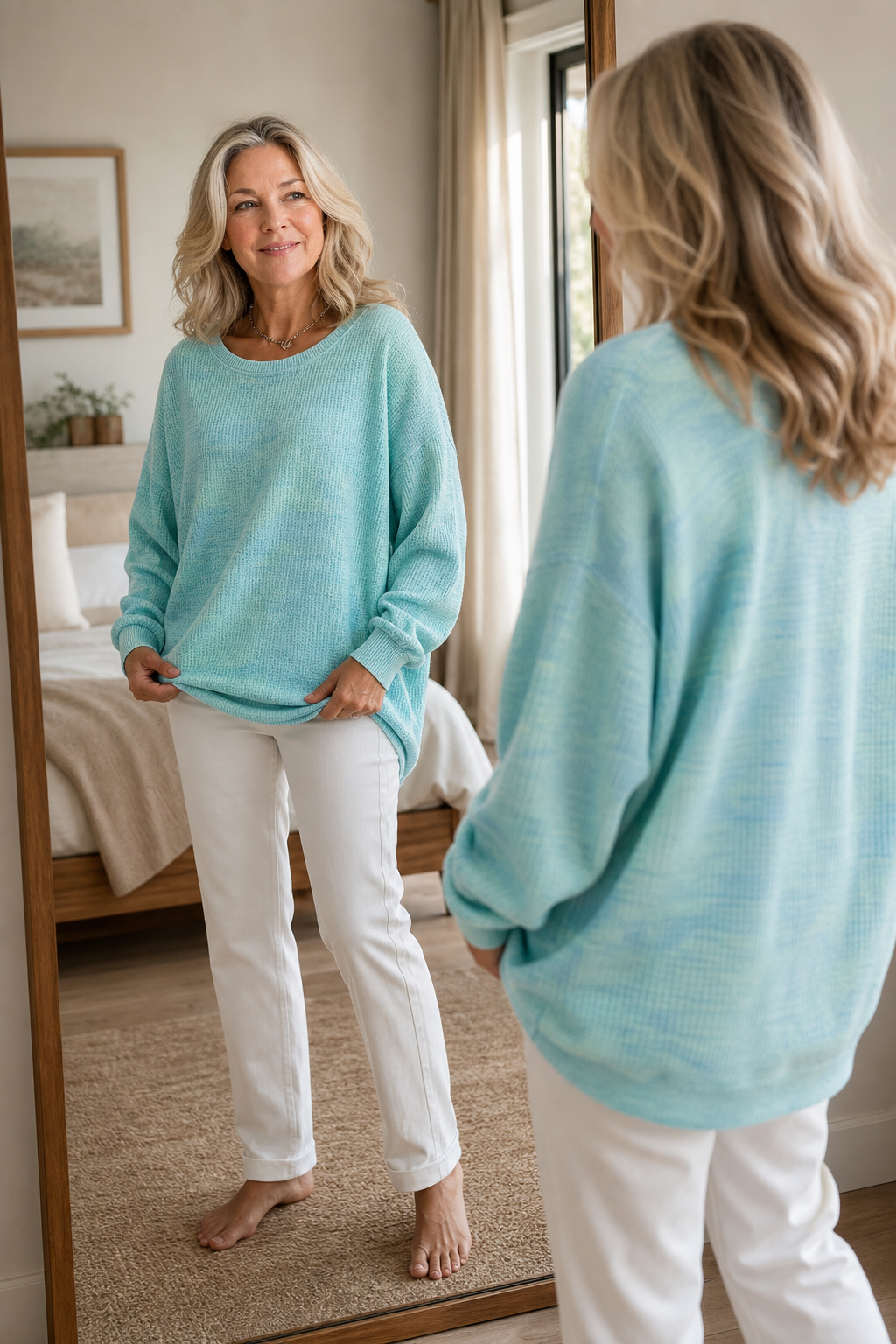 Wearbella | Oversized Ribbed Knit Pullover Sweater