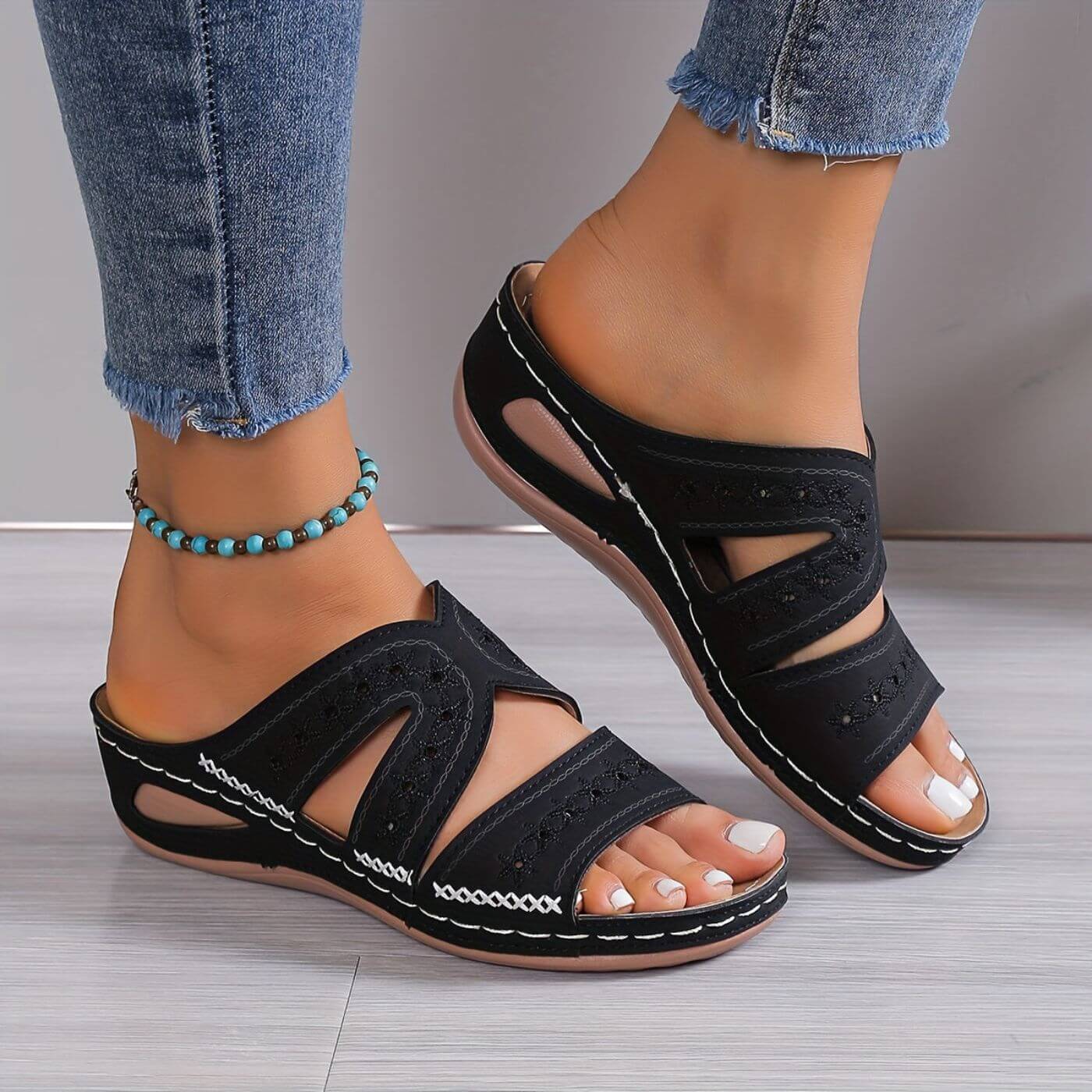Ava | Bequeme und rutschfeste Damen Sommersandalen