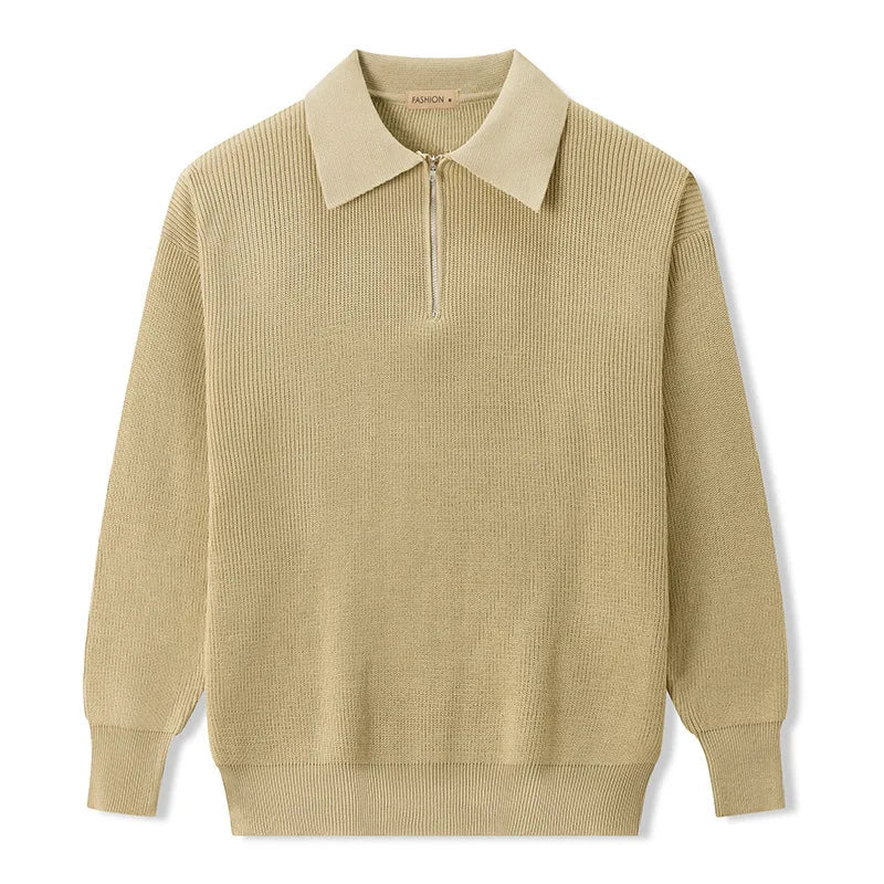 Karla | Knitted Zip Sweater – Eleganter und Moderner Stil für Männer